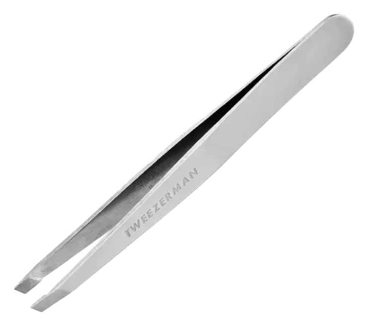 Tweezerman Stainless Steel Slant Tweezer Silver