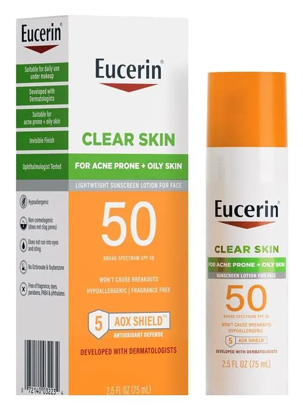 Eucerin Clear Skin SPF 50 Face Sunscreen
