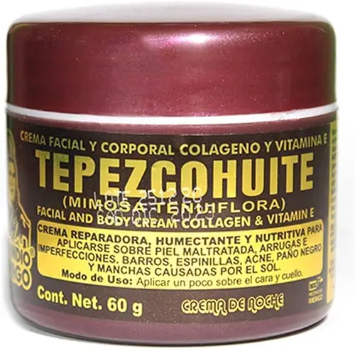 Del Indio Papago Tepezcohuite Facial And Body Night Cream