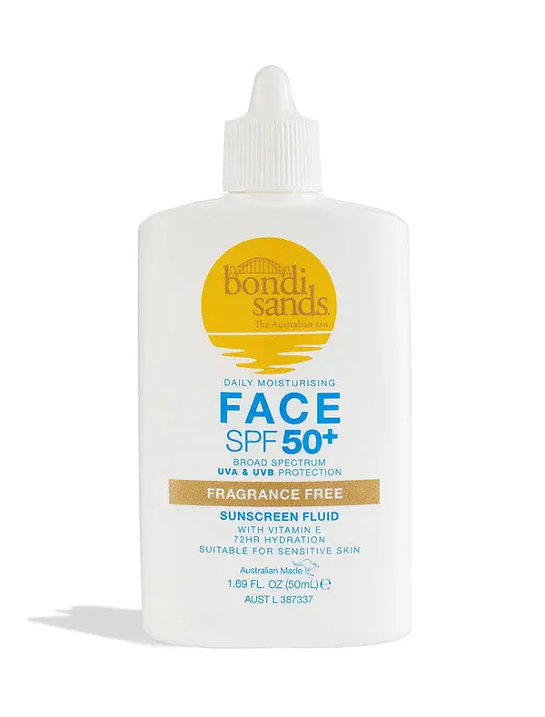 bondi sands SPF 50+ Daily Moisturising Fragrance Free Face Fluid
