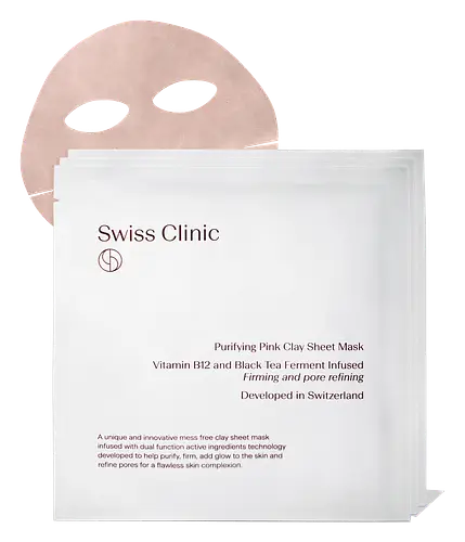 Swiss Clinic Clay Sheet Mask Purifying Pink Clay