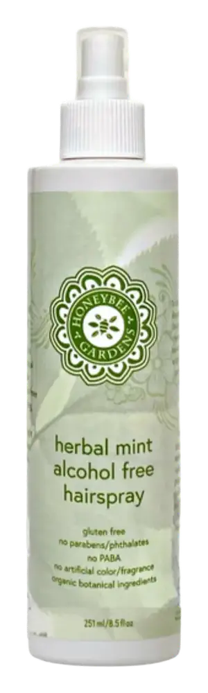 Honeybee Gardens Alcohol Free Hairspray Herbal Mint
