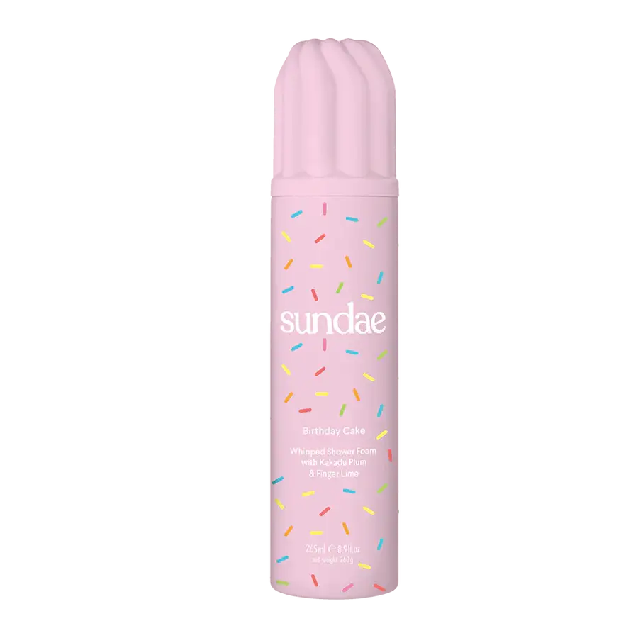 Sundae Whipped Shower Foam Birthday Cake