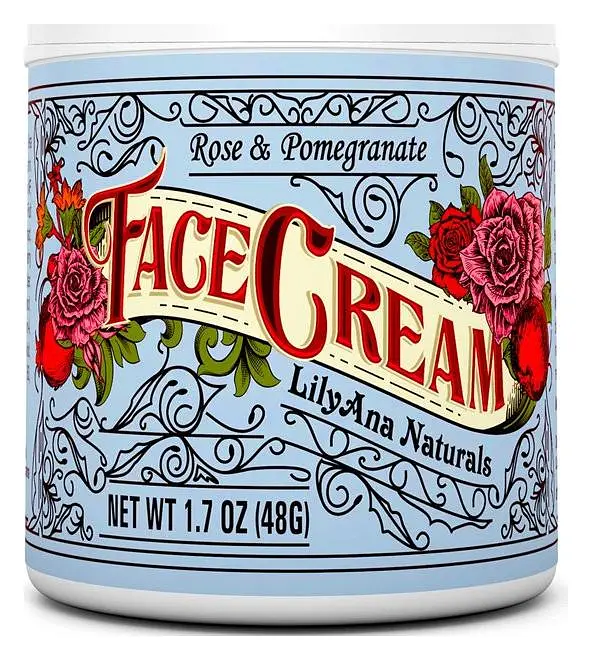 LilyAna Naturals Rose & Pomegranate Face Cream Moisturizer