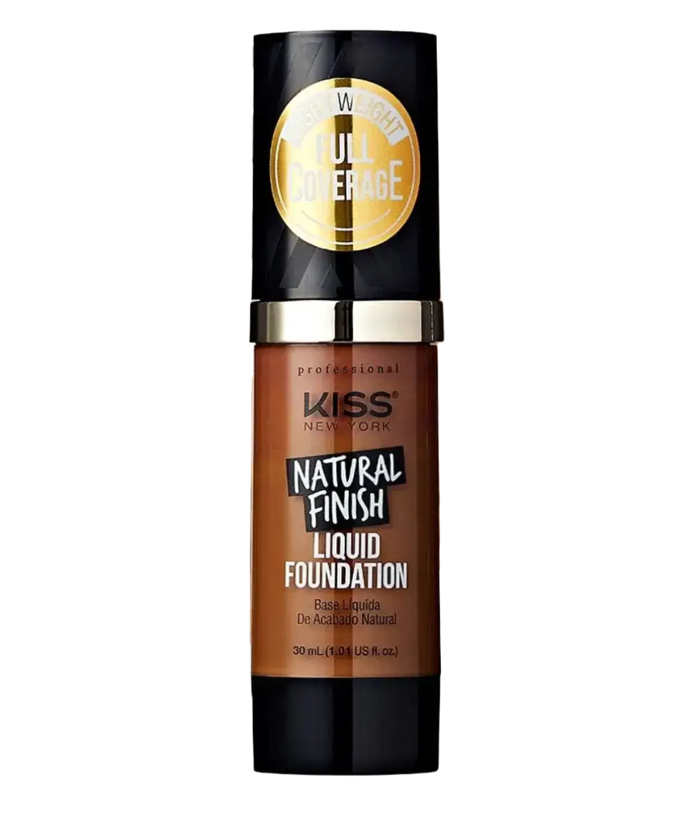 Kiss Natural Finish Liquid Foundation KPLF410 Deep Honey