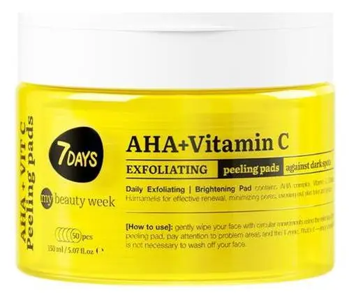 7 Days AHA+Vitamin C Exfoliating Peeling Pads