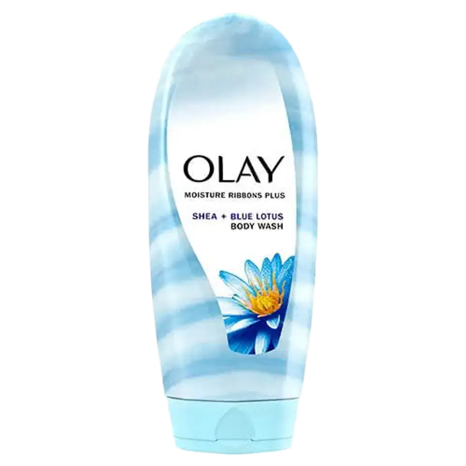 Olay Moisture Ribbons Plus Body Wash Shea + Blue Lotus