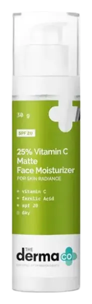 The Derma Co 25% Vitamin C Matte Face Moisturizer SPF 20
