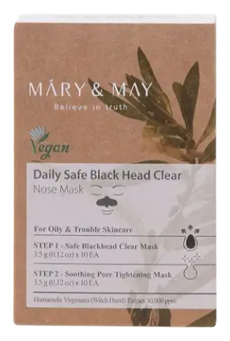 Mary & May Daily Safe Black Head Clear Nose Pack Set