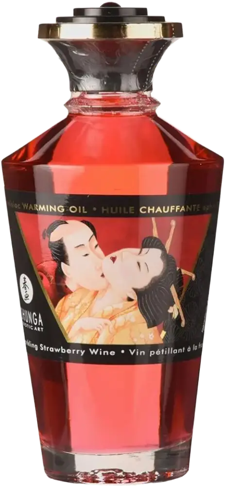 Shunga Warming Oil Sparkling Strawberry Wine