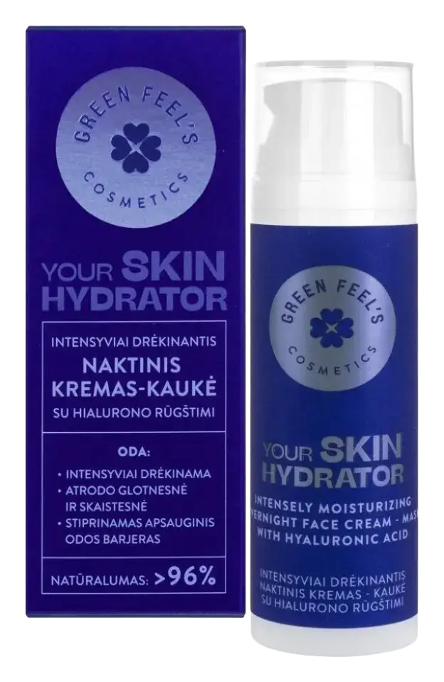Green Feel's Your Skin Hydrator Intensely Moisturizing Overnight Face Cream-Mask With Hyaluronic Acid