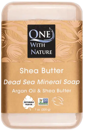 One With Nature Dead Sea Mineral Soap Shea Butter