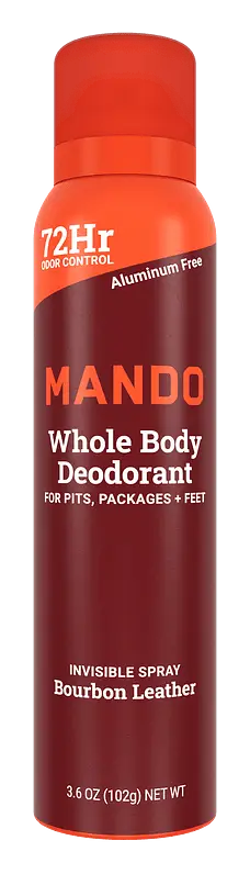 Mando Invisible Spray Deodorant Bourbon Leather