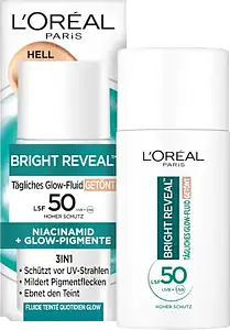 L'Oreal Fluid Glow Bright Reveal Getönt Hell LSF 50