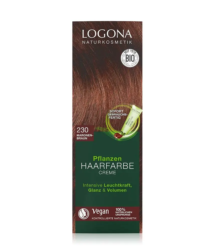 Logona Pflanzen Haarfarbe Creme 230 Maronen-Braun