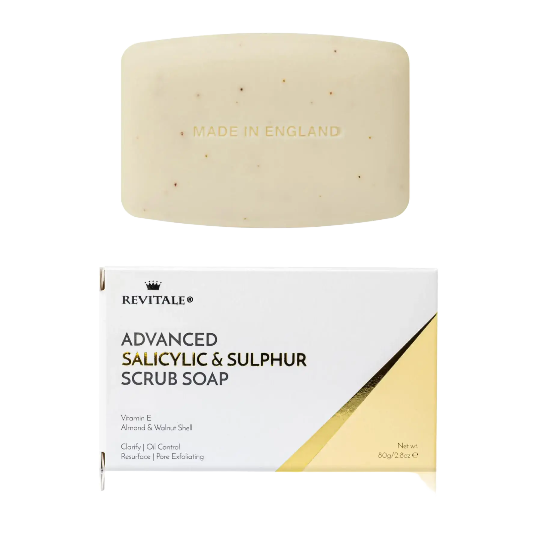Revitale Advanced Salicylic & Sulphur Scrub Soap