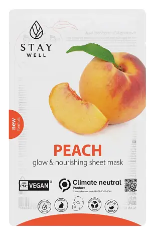 Stay Well Climate Neutral Face Mask Peach