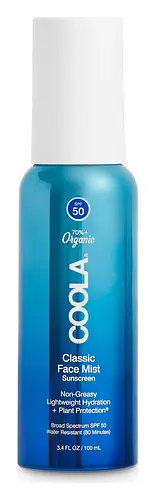 COOLA Classic Face Organic Sunscreen Mist SPF 50