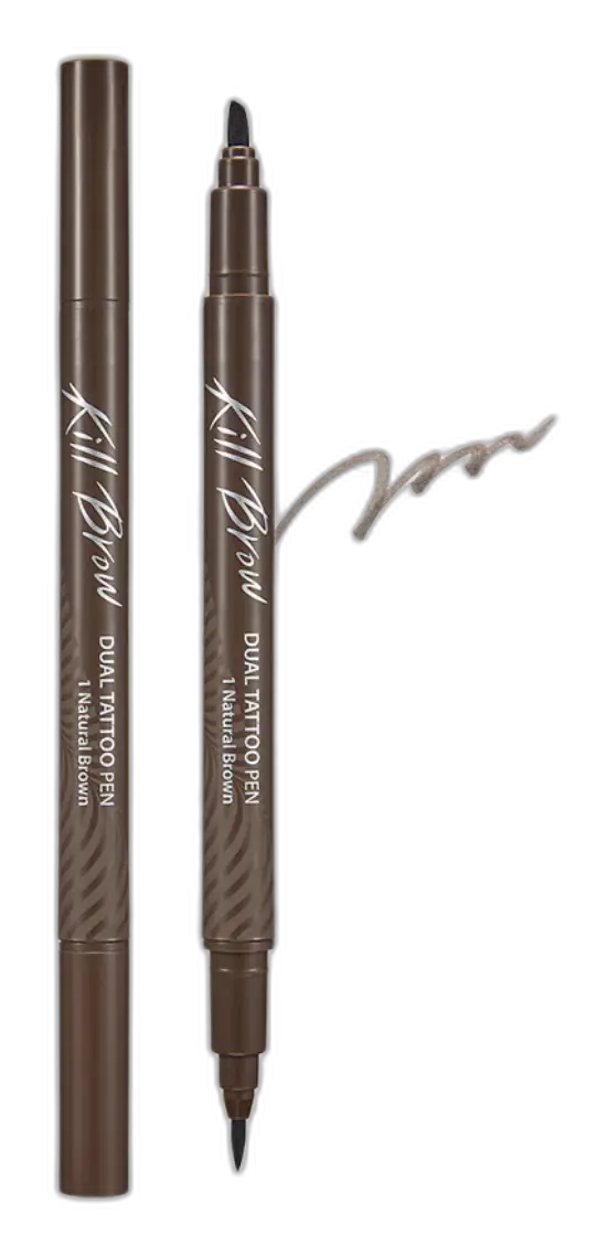 CLIO Kill Brow Dual Tattoo Pen Set 01 Natural Brown