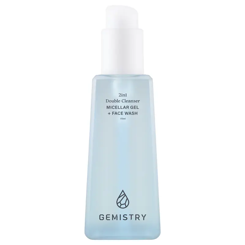 Gemistry 2In1 Double Cleanser Micellar Gel + Face Wash