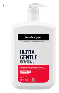 Neutrogena Ultra Gentle Daily Cleanser with Pro-Vitamin B5 for Acne Prone Skin