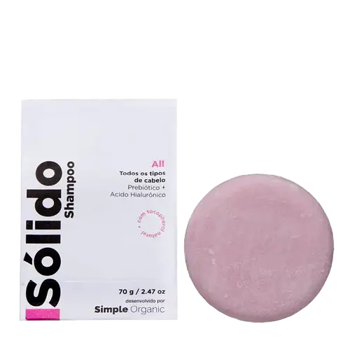 Simple Organic Isolido Shampoo Em Barra All