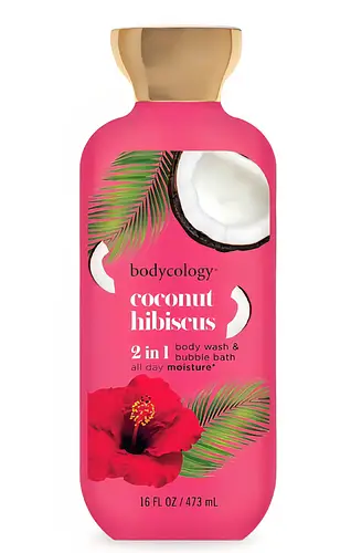Bodycology 2 In 1 Body Wash & Bubble Bath Coconut Hibiscus