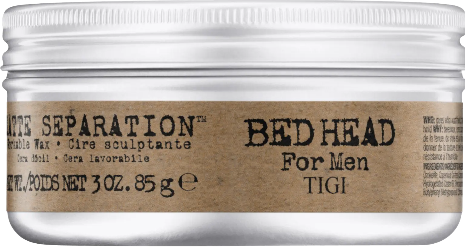 Bed Head by TIGI For Men Matte Separation Workable Wax