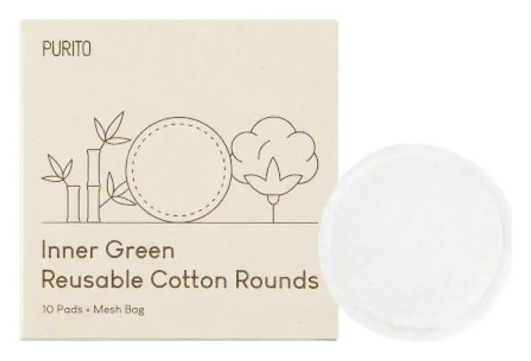 PURITO Inner Green Reusable Cotton Rounds