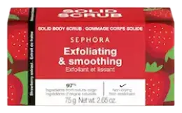Sephora Collection Solid Body Scrub Exfoliating & Tonifying Strawberry