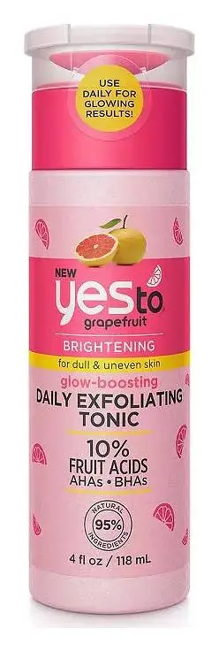 Yes To Grapefruit Glow-Boosting Daily Exfoliating Tonic