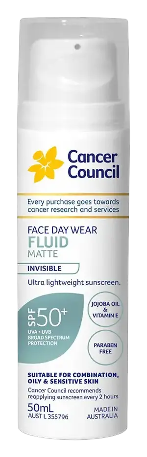 Cancer Council Face Daywear Fluid Invisible SPF50+