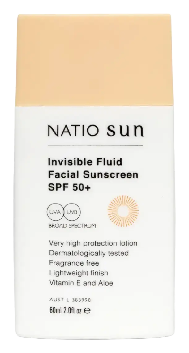 Natio Invisible Fluid Facial Sunscreen SPF 50+