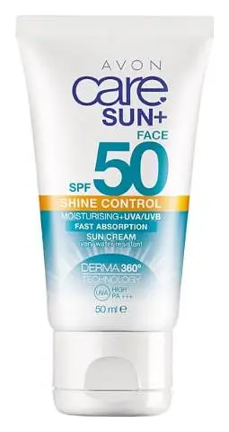 AVON Face Shine Control Sun Cream SPF 50