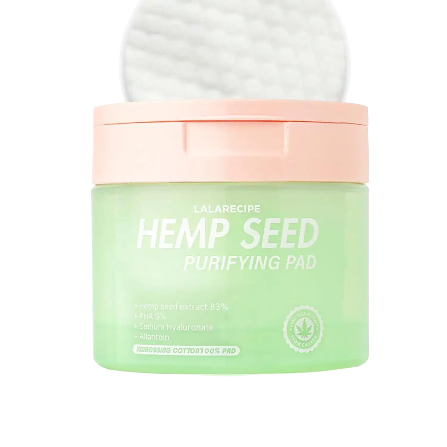 Lalarecipe Hemp Seed Purifying Smoothing Toner Pad