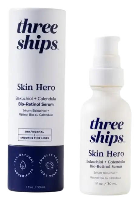 Three Ships Beauty Skin Hero Bakuchiol + Calendula Bio-Retinol Serum
