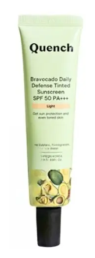 Quench Botanics Daily Defense Tinted Sunscreen SPF 50 PA+++ Light