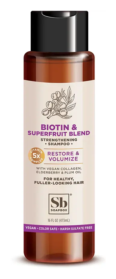 Soapbox Biotin And Superfruit Restore & Volumize Shampoo