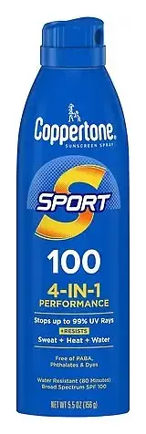 Coppertone Sport 4-in 1 Performance Spray SPF 100