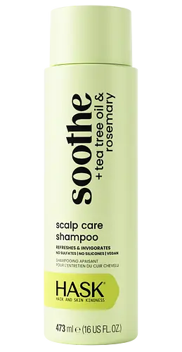 Hask Soothe + Tea Tree Oil & Rosemary Scalp Care Shampoo