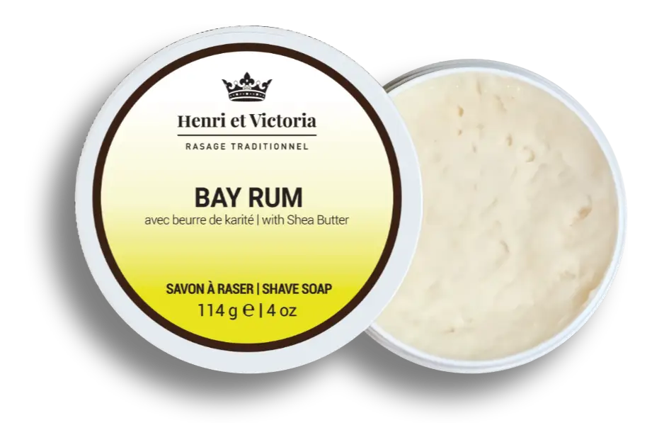 Henri Et Victoria Shave Soap Bay Rum