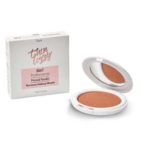 Thin Lizzy 6 In 1 Professional Pressed Powder Dark