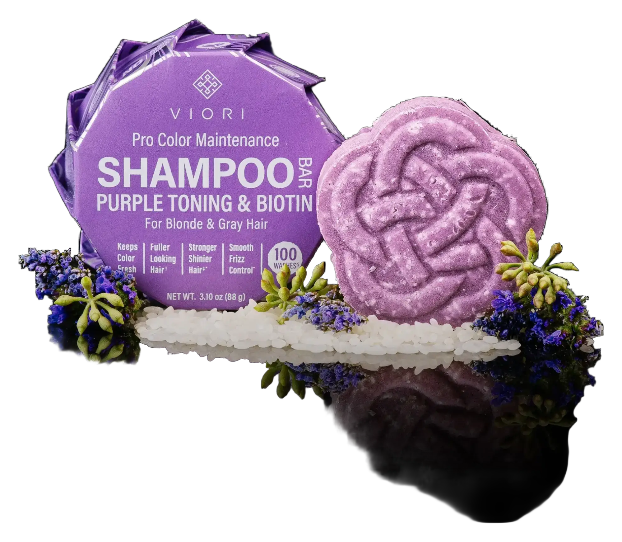 Viori Purple Shampoo Bar With Biotin