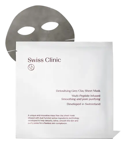 Swiss Clinic Clay Sheet Mask Detoxifying Grey Clay