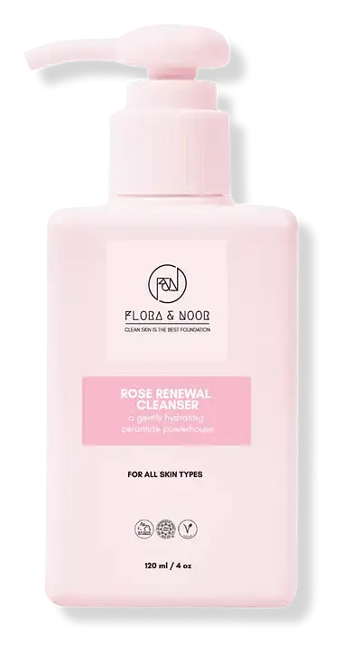 Flora & Noor Rose Renewal Tri-Peptide and Ceramide Cleanser