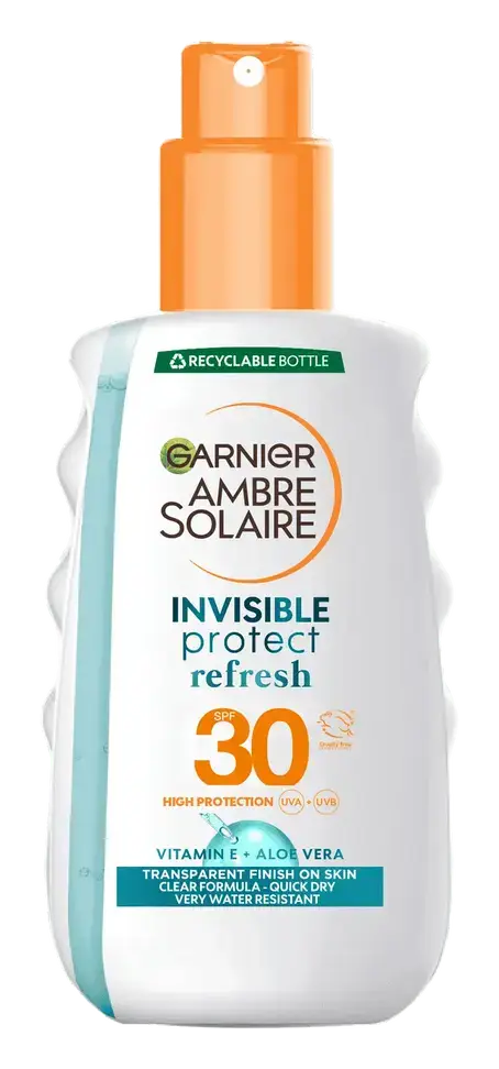 Garnier Ambre Solaire Invisible Protect Refresh Sun Protection Spray SPF30 UK