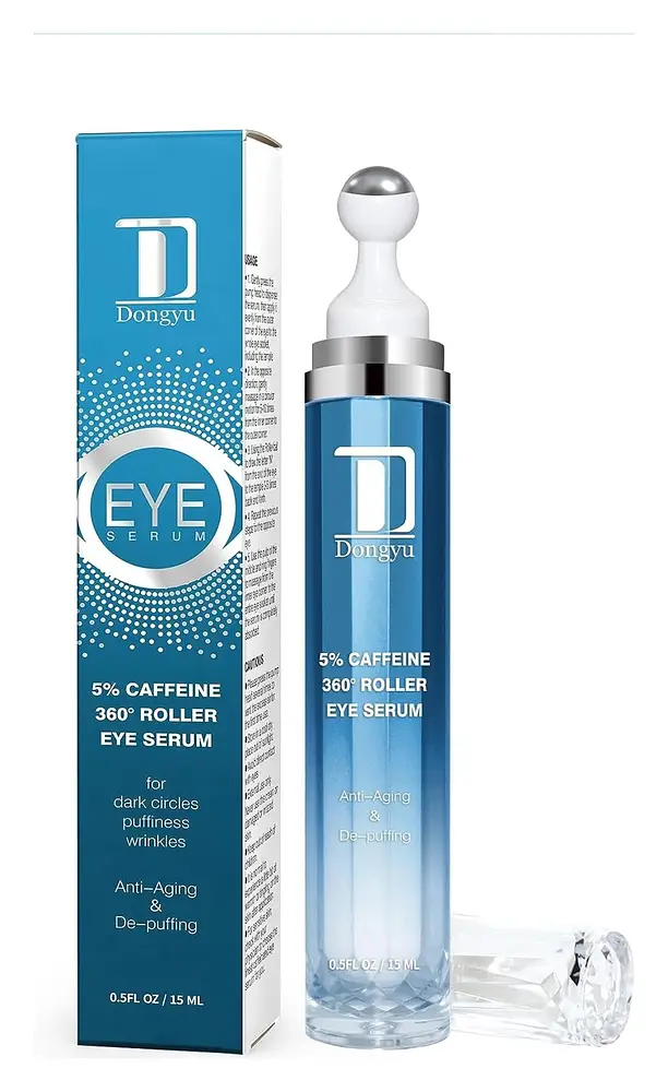 Dongyu 5% Caffeine Eye Serum And Under Eye Roller Cream