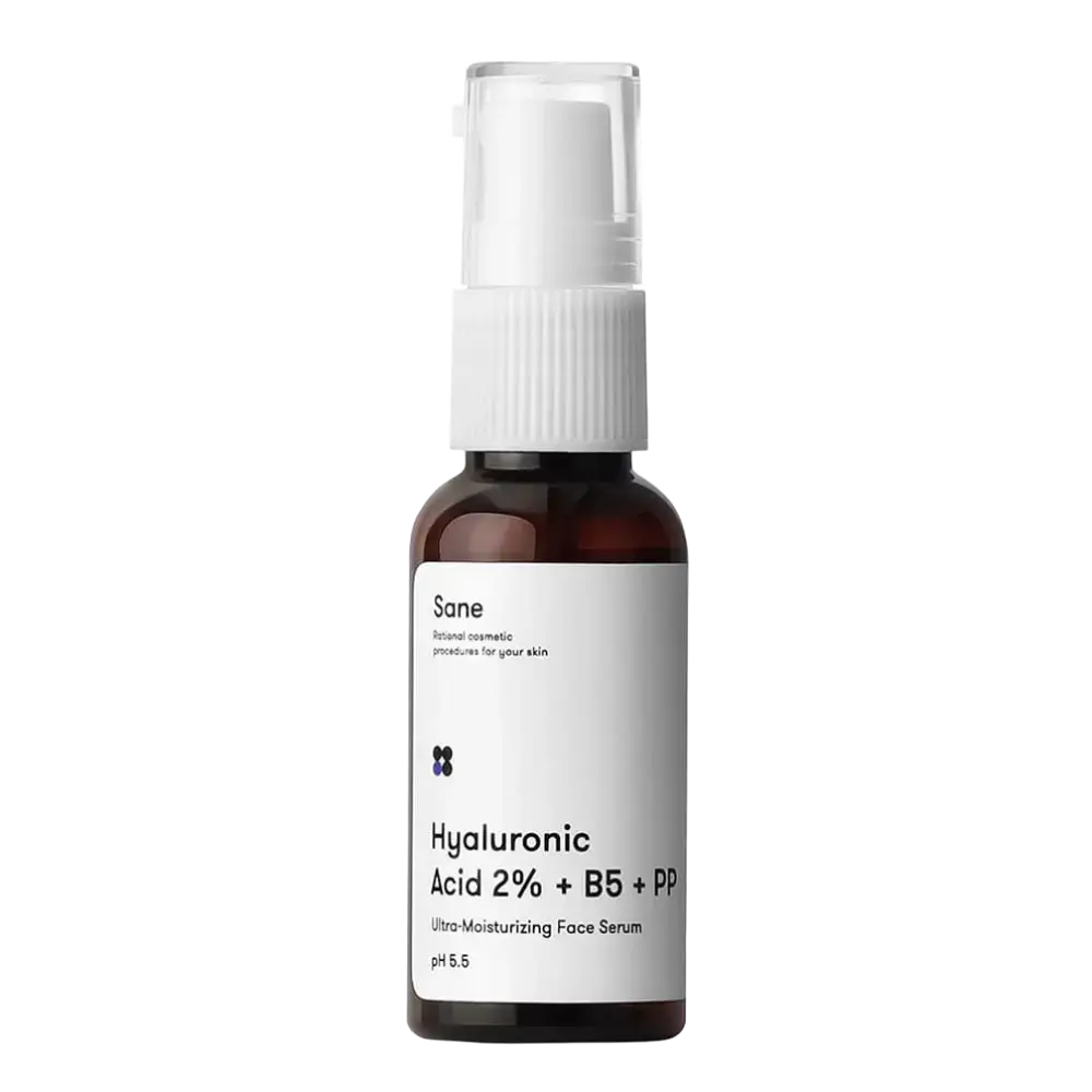 Sane Hyaluronic Acid 2% + B5 + PP Ultra-Moisturizing Face Serum