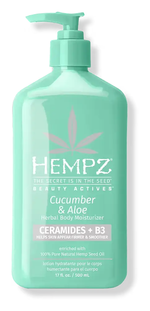 Hempz Beauty Actives Cucumber & Aloe Herbal Body Moisturizer With Ceramides + B3