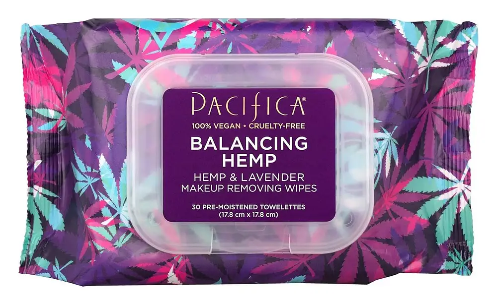 Pacifica Balancing Hemp Makeup Removing Wipes - Hemp & Lavender
